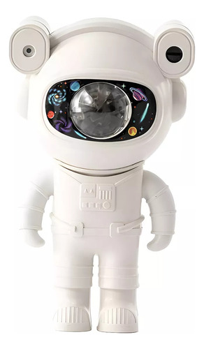 Astronauta Proyector Estrellas Galaxia Bluetooth Parlante Blanco