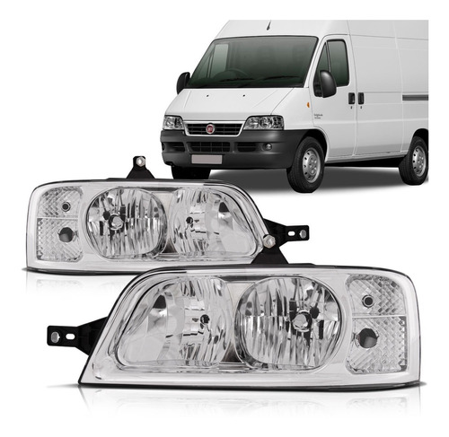 Par Farol Ducato Boxer Jumper 2006 A 2016 Mascara Cromada