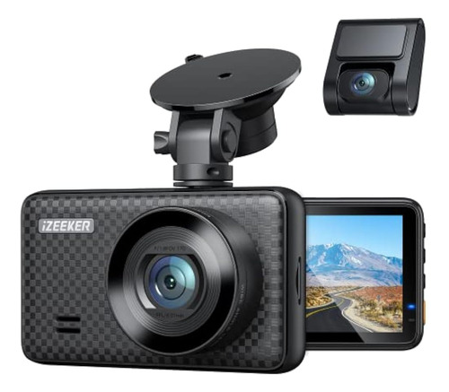 Izeeker 2.5k Dual Dash Cam Delantera Y Trasera, 3  Ips Displ