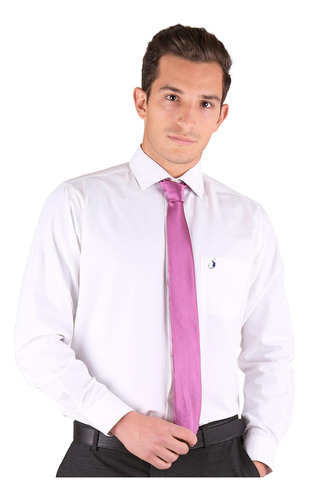 Camisa Vestir Regular Cuello Inglés Manga Larga 75109000