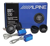Comprar Kit 2 Tweeter A Dome Alpine Dtt-s30 4 Ohms 360w + Crossovers Cor Preto