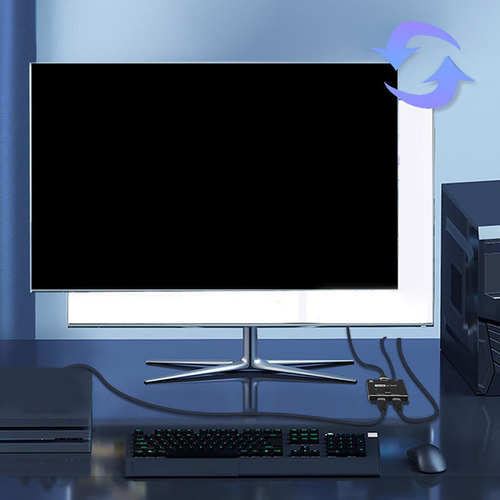 Imagen 7 de 9 de Conmutador 2.1 Compatible Con Hdmi 8k 2 En 1 Salida De Alta