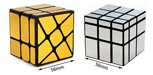 Juego De Cubos Tanch Mirror Speed Cube, Paquete De 2 Unidade