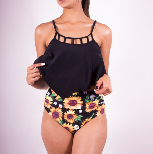 Imagen 1 de 4 de Bikini Tiro Alto Girasol