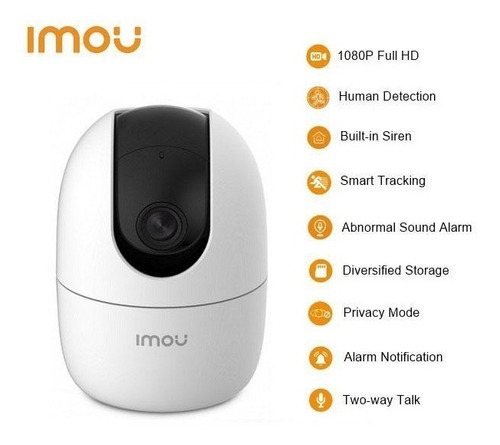 Cámara De Seguridad Imou Ranger 2 Wifi Ip Full Hd 2mp 1080p