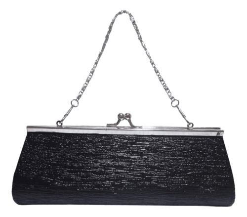 Cartera Clutch Negra Importada De Fiesta Para Damas