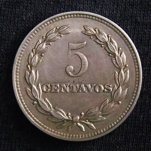 El Salvador 5 Centavos 1956 Excelente Km 134
