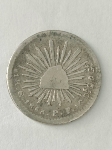 Moneda De Plata De 1 Real. Año 1858