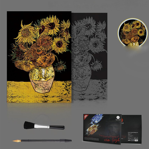 Scratch Rainbow Painting Art Paper, Scratch Art Para Adolesc