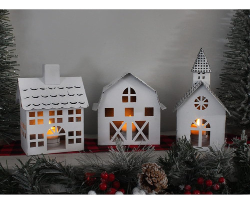 Auldhome Farmhouse Christmas Village Collection #2 Con Igles