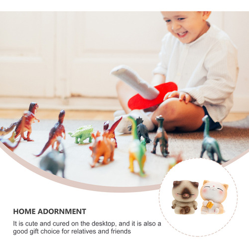 Nuevo Puzle De Adornos Para Gatos Car Toys, 2 Unidades