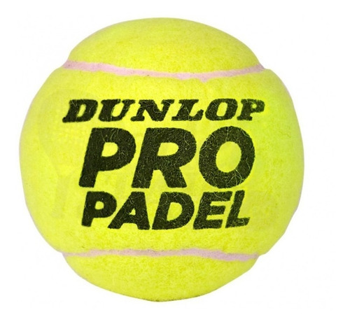 Imagen 3 de 6 de Tubo Pelotas Padel Dunlop Pro X3 Paddle Alta Duracion Cuotas