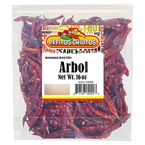 Chile De Árbol Pepitos Chilitos 16oz - Premium Y Natural