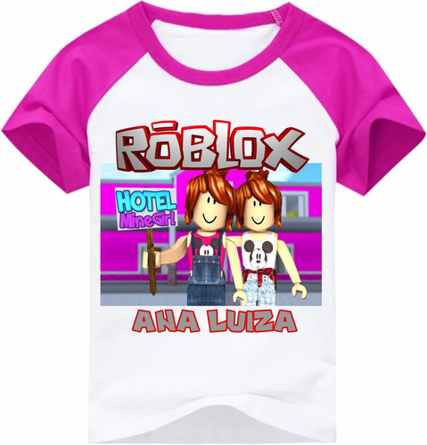 Camiseta Roblox Menina Julia Minegirl Personalizada Com Nome Mercado Livre - pretty roblox avatar meninas roblox roupas de menina