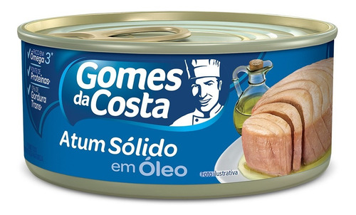 Atum Sólido Em Óleo Gomes Da Costa 170g
