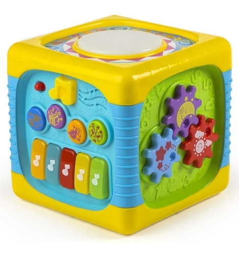 Cubo Multi Actividades Con Música Encastres Winfun Art 074-n