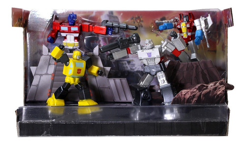Jada Diorama Transformers Optimus Prime Bumblebee Megatron