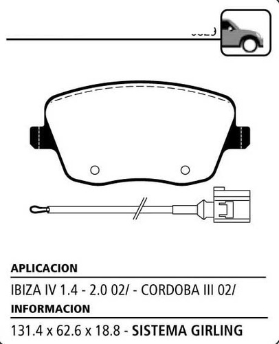 Juego Pastillas De Freno Delanteras Litton Polo Iv Desde 02