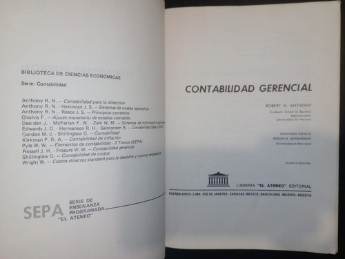 Libro Contabilidad Gerencial Robert Anthony