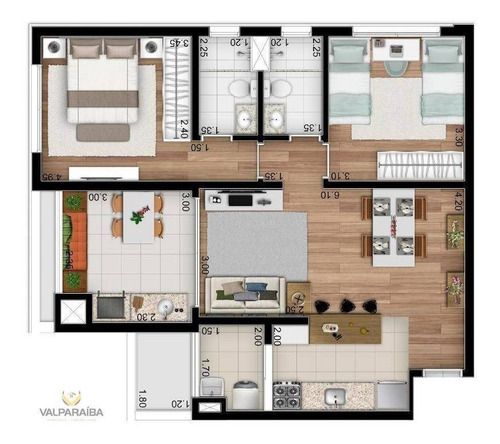 Imagem 14 de 30 de Apartamento À Venda, 77 M² Por R$ 578.914,85 - Praia Das Palmeiras - Caraguatatuba/sp - Ap0658