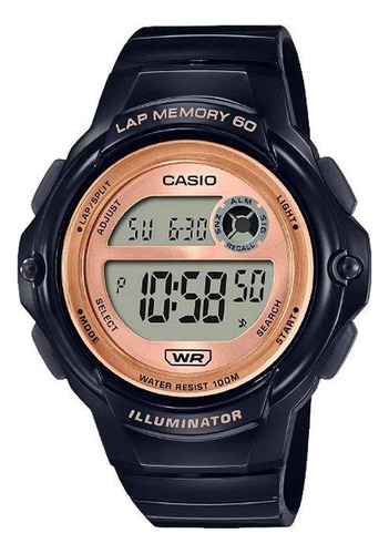 Relógio Casio Feminino Digital Preto Lws-1200h-1avdf-sc