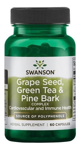 Green Tea Grape Seed Y Pinebark Complex De Swanson 60 Caps