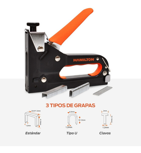 Engrapadora Clavadora Profesional 3 En 1 Hamilton Pepkit C/ Maletin