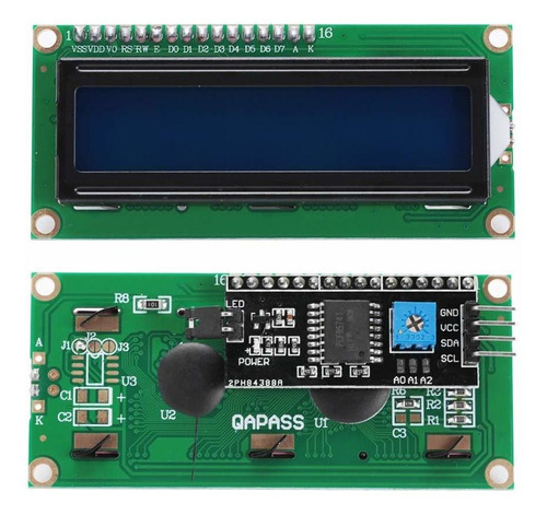 1602 Lcd Adaptador Placa Para Electronica Equipo