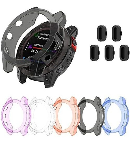 Funda Protectora Suave Tpu Para Garmin Fenix 7s/7/7x