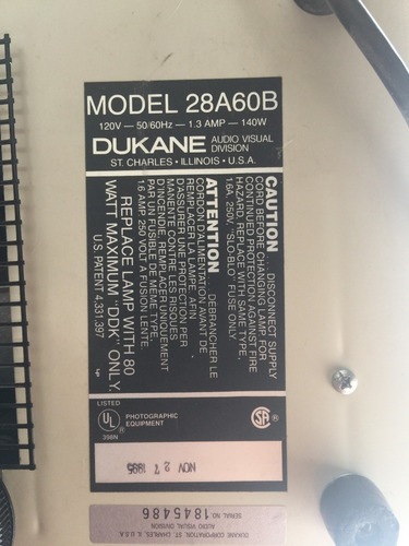 Imagen 2 de 8 de Proyector Dukane Vp Matic