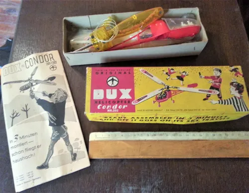 Dux Condor Helicoptero Juguete Vintage Aleman Caja Coleccion (Usado)