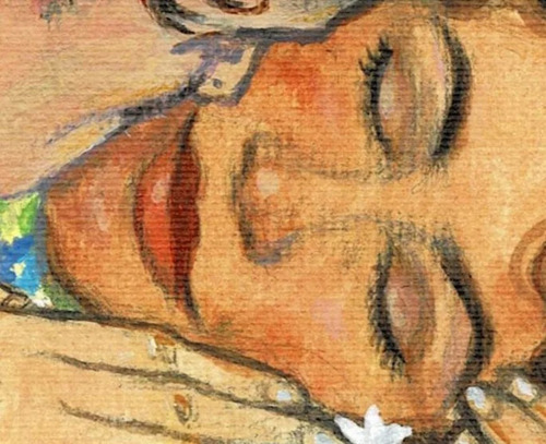 Cuadro Original Arte El Beso Hombre Araña Spiderman Klimt