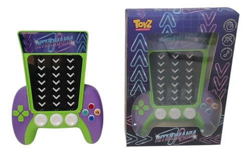 Juego Ritmomania Pop It Electrónico Sensorial Música Toyz Violeta Y Verde