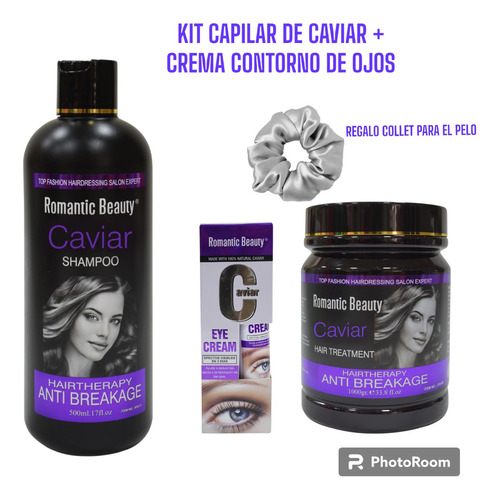 Kit Capilar De Caviar+crema Contorno Ojo - Romantic Beauty