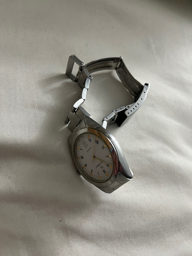 Reloj Usado Jughans Analógico Hombre Plateado Plateado Blanco (Usado)