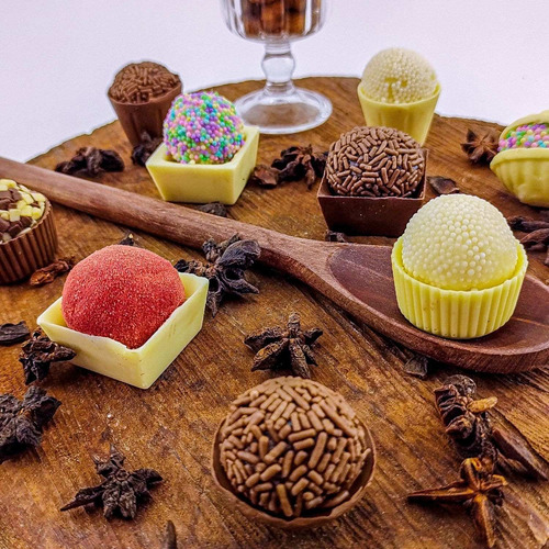92 Copinho De Chocolate Forminha Brigadeiro - Festa Docinho
