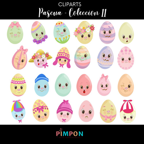 Kit Digital Cliparts + Papeles - Pascuas - Coleccion 11