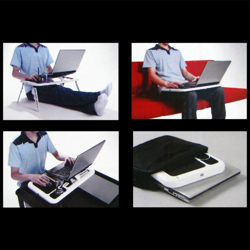 Mesa Portátil Notebook Laptop Plegable Con Ventiladores