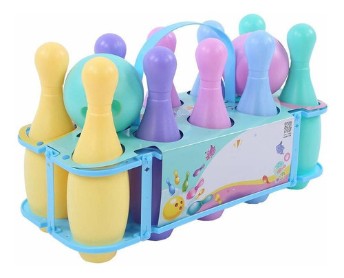 Juego Para Niño Acampar Durable Bolo Colorido Cesped