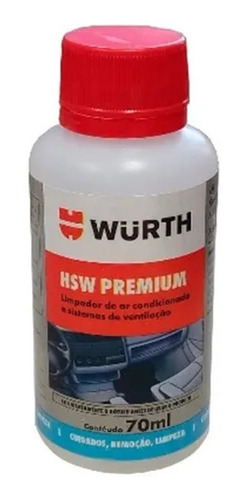 Limpador De Ar Condicionado Wurth Hsw Premium 70 Ml 