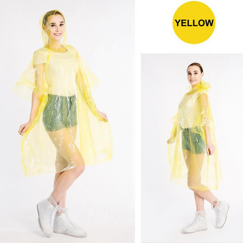 Poncho Desechable Unisex Impermeable Con Capucha Impermeable