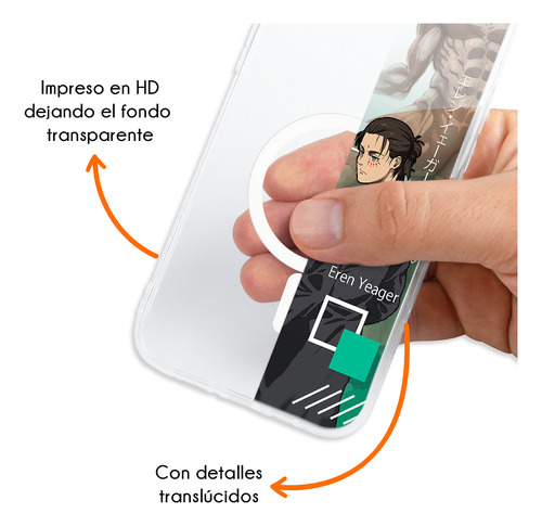 Funda Para iPhone Magsafe Attack On Titan Eren Final Case