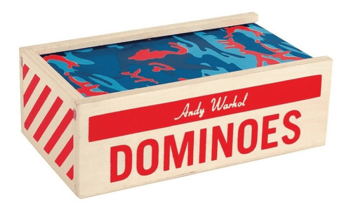 Domino Andy Warhol Madera Juego De Mesa Mudpuppy Original