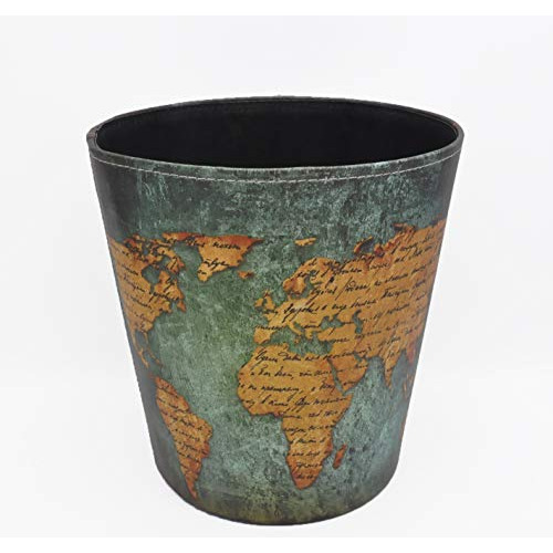 Wastebasket British Style Trash Bin Union Jack World Ma...