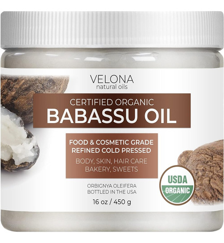 Velona Babassu Oil Usda Certified Organic - 16 Oz | Aceite P