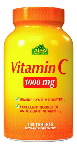 Alfa Vitamins Suplemento De Vitamina C Con 1000 Mg - Potente
