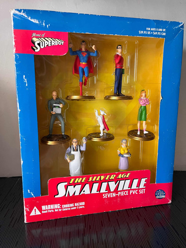 Dc Direct The Silver Age Smallville Superboy Set 7 Piezas