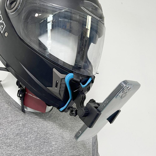 Capacete De Motocicleta, Suporte De Telefone, Suporte De Alç