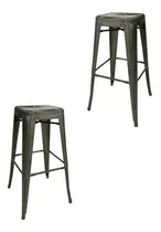 Comprar Set X2 Taburetes Altos Tolix Colores Especiales - Desillas Color Tono Gris Grafito