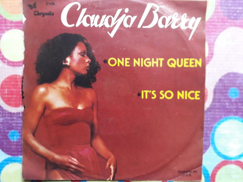 Claudia Barry Lp 45 One Night Queen, It's So Nice (Usado)